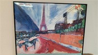 Marc Chagall Signed  La Tour Eiffel Print
