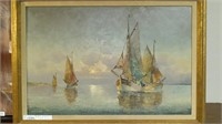 Original Franz Ambrasath Oil on Canvas Painting