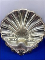 Vintage Silver Plate Sea Shell Shaped B Rogers