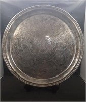 Vtg Wallace Silver Plated Zodiac  Astrology Tray