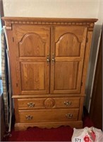 Athens Furniture Solid Oak Armoire 60 tall, 40