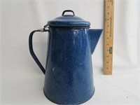 Vintgage Blue Enamel Coffee Pot