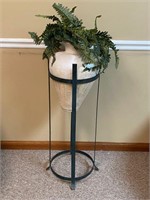 Plant Stand w/Faux Plant