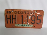 1989 Ga License Plate