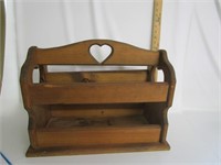 Vintage Country Pine Wood Caddy
