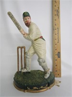 Vintage Cricket Player Cast Iron Door Stop