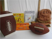 Kids Books,Couch Tater,Foot Ball w/Case