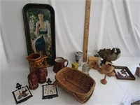 Vintage Items,Basket,Trivets,Ceramics
