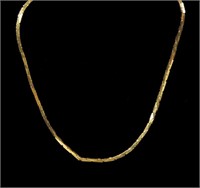 18K Yellow gold 18" serpentine chain, 2.5 grams