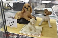(3) Lenox Dog Figurines: