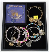 Lot, Alex and Ani bracelets, 11 pcs.