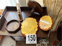 Wood Plaques, Shelf & Candle Holder (R1)