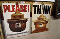 (4) Smokey the Bear Posters: