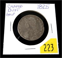 1825 U.S. Capped Bust half dollar