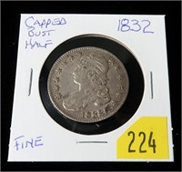 1832 U.S. Capped Bust half dollar