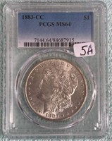 1883-CC PCGS MS64 $1