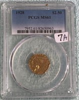 1928 GoldPCGS MS61 $2.50