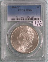 1884-CC PCGS MS64 $1