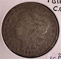 1891-CC Silver Dollar
