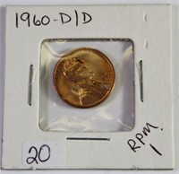 1960 D/D Cent Lincoln Penny