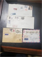4 Envelopes with 16 stamps,1S 31