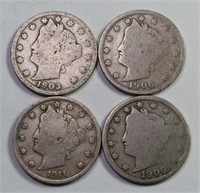 Four V Nickels