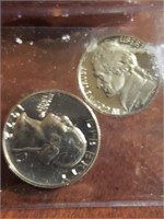 4 USA Coins 1, 5,10&25 Cents Mint 1972S.(Z3c)
