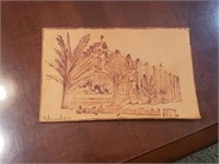 Antique Leather postcard,early 1900,P85