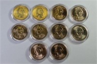 10 John Adams Dollar US Coins