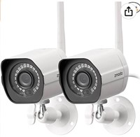 ZModo Outdoor Security Camera Wireless (2 Pack)
