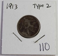 1913 Type 2 Buffalo Indian Nickel