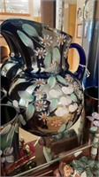 Hand Painted Pitcher and Cups