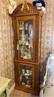 6' Oak Curio Cabinet