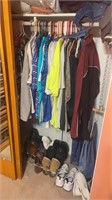 Closet full of mens clothes