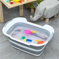 Collapsible Small Pets Bath Tub with Drainage Hole