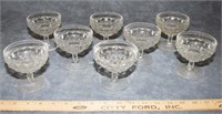 LOT - 8 FOSTORIA AMERICAN FOOTED SHERBETS