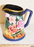 DECORATIVE PITCHER W/ APPLIED ROSES