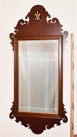 CHERRY CHIPPENDALE STYLE MIRROR