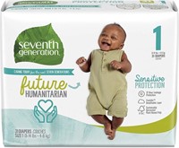 Seventh Generation Baby Diapers, Size 1, 40 Count
