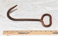 OLD WROUGHT IRON HAY HOOK