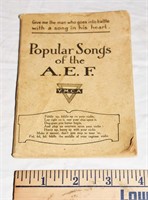 WWI A.E.F. YMCA SONGBOOK