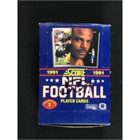 1991 Score Football Unopened Wax Box