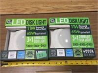 LED Disk Light - Lot of 2