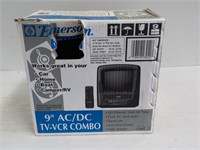 9" AC/DC TV-VCR Combo.