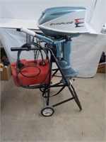 Evinrude Fisherman outboard motor with gas tank
