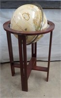 World globe on stand.