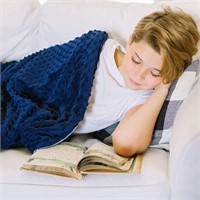 NEW $80 Weighted Blanket- Navy