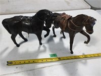 Leather Horse Figures - See Desc