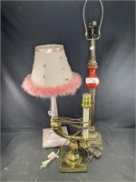Lot of 3 Lamps - 1 w/ Shade