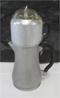 Vintage cast aluminum coffee percolator.